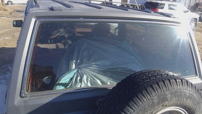 1984-1996 Jeep Cherokee Back Glass Rear Window Only Oem Lift Gate Hatch 55134743