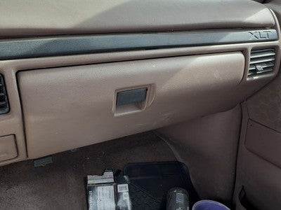1997-1999 Ford F250 Glove Box Assembly Complete Door With Latch Oem Brown Rk