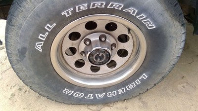 91-92 Rodeo Set Of 4 15 Steel Wheels With Trim Rings & Hub Caps Wheel Cover