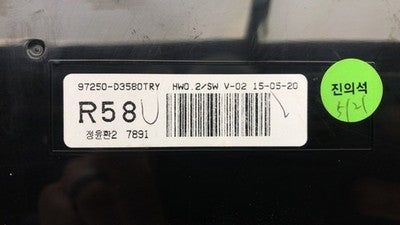16-18 Hyundai Tucson Temperature Control Module In Dash Heater Ac Head Unit Oem