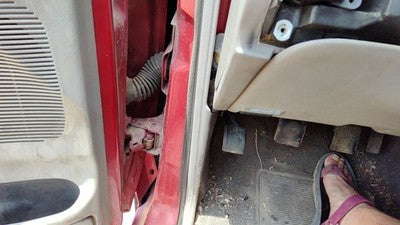 1999 Mazda B2500 Driver Left Lower Kick Trim Panel Oem Gray V2