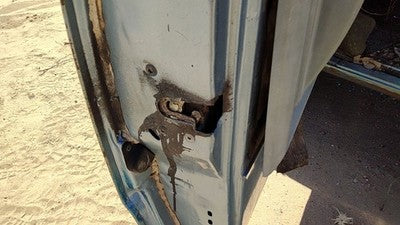 1986 Dodge Ram W150 Driver Left Front Door Latch With Rods/Cables Oem