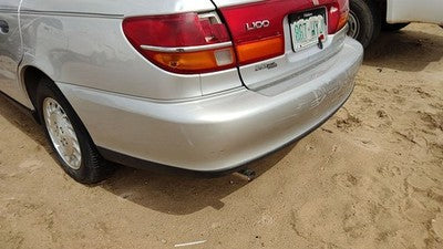 2000-2002 Saturn L100 Rear Bumper Cover Assembly Oem Back Silver 12U 90584254