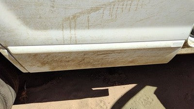 02-05 Explorer Passenger Right Rear Moulding From Door Back Trim Strip White Yz