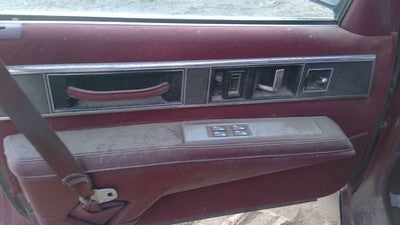 1990 Olds Eighty Eight Driver Left Front Inside Door Trim Panel Only Oem Red
