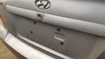 2003 Hyundai Elantra License Plate Trim Surround Panel Oem Tail Trunk Finish