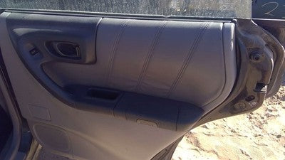01-02 Subaru Forester Passenger Right Rear Inside Door Trim Panel Only Back Gray