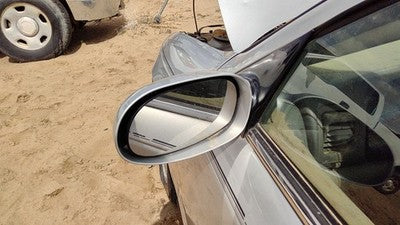 2001-03 Saturn L100 Driver Left Side Mirror Door Mounted Oem Silver 12U 21019867