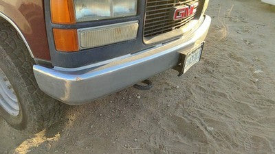 1988-2000 Gmc Sierra 2500 Chrome Front Bumper With Mount Brackets Oem 15680830