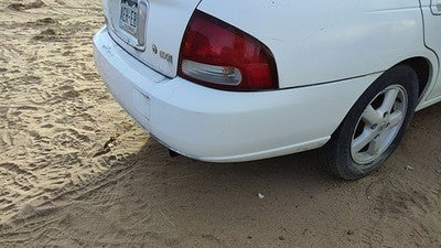 2000-2003 Nissan Sentra Rear Bumper Cover Assembly Oem Back White Qm1 H50225m025
