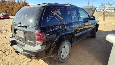 02-09 Trail Blazer Passenger Right Rear Power Window Regulator With Motor Back