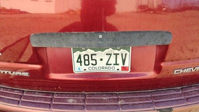 2000 Chevy Venture License Plate Trim Surround Panel Oem Tail Trunk Finish