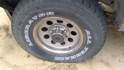 91-92 Rodeo Set Of 4 15 Steel Wheels With Trim Rings & Hub Caps Wheel Cover