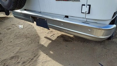 1978-1996 Gmc Van 3500 Chrome Rear Bumper Assembly With Mount Brackets Oem Back