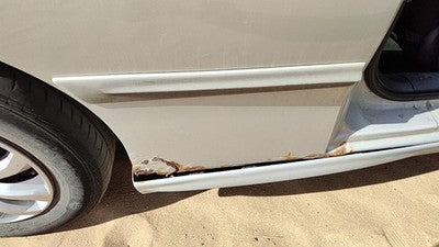 2002 Sunfire Passenger Right Rear Moulding On Quarter Panel Silver 95U 2 Door
