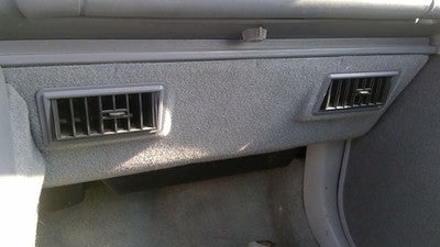 88-92 2 Door Passenger Lower Dash Under Column Knee Bolster Trim Panel Gray
