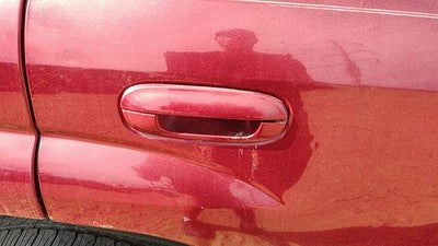 02-09 TrailBlazer Passenger Right Rear Outside Door Handle Back Majestic Red 86U