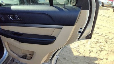 16 Explorer Passenger Right Rear Inside Door Trim Panel With Switches Back Camel