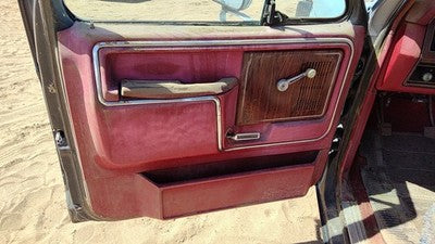 1983 Ford F150 Driver Left Front Inside Door Trim Panel Red