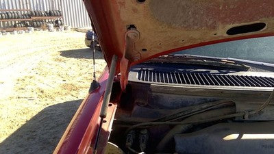 1997-2004 Ford F150 Passenger Right Hood Hinge Assembly Oem Red F75z16796ab