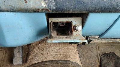 1973 Chevy C10 Ash Tray Assembly Oem Slide Out Dash Blue