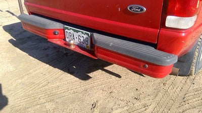 1993-2011 Ford Ranger Rear Step Bumper With Brackets Oem Red Yl5z17906ja