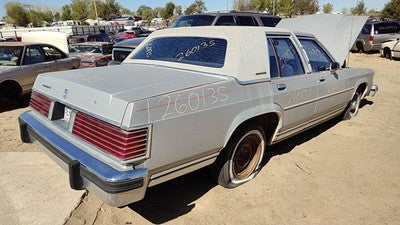 79-91 Grand Marquis Passenger Right Rear Power Window Regulator With Motor Back