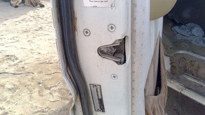 1979 Ford Van E250 Driver Left Front Door Latch With Rods/Cables Oem
