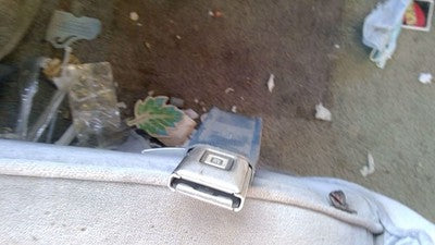 1989 Chevy G20 Van Driver Left Front Seat Belt Buckle Receiver Oem Blue
