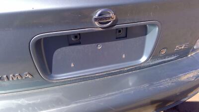 2002 Nissan Maxima License Plate Trim Surround Panel Oem Tail Trunk Finish
