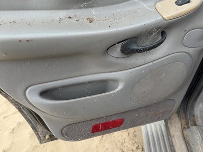 00-02 Expedition Driver Left Rear Door Trim Panel With Switches Back Gray 12