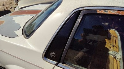 1989 Century White Passenger Right Rear Moulding On Quarter Panel Behind Window