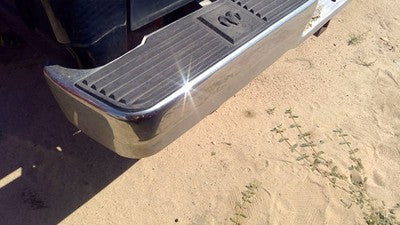 1987-1996 Dodge Dakota Chrome Rear Step Bumper With Brackets Oem 82400656