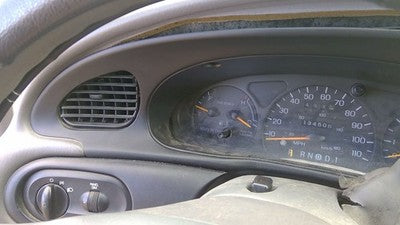 1998-1999 Ford Taurus Trim Bezel Around Speedometer Oem Dash Surround Panel Gray