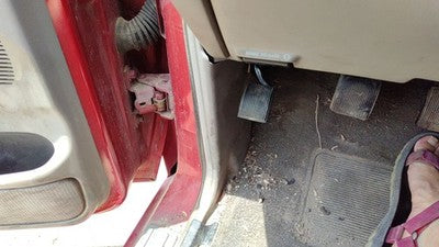 1999 Mazda B2500 Driver Left Lower Kick Trim Panel Oem Gray V2