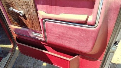 1983 Ford F150 Passenger Right Front Inside Door Trim Panel Red
