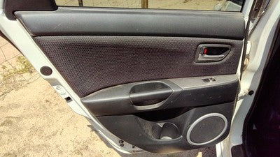 07-09 3 Driver Left Rear Inside Door Trim Panel With Switches Back Black Br6