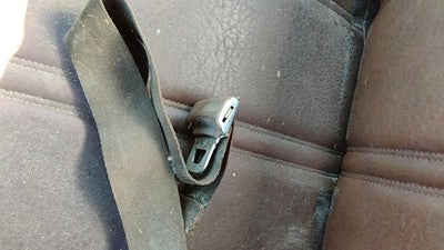 1976 Silverado C10 Driver Left Front Seat Belt Buckle Receiver Oem Brown