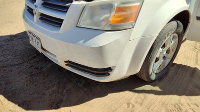 2008-2010 Dodge Grand Caravan Front Bumper Cover Assembly Oem White Pw1