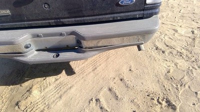 1995-1997 Ford Explorer Chrome Rear Bumper Assembly With Brackets Oem Xlt
