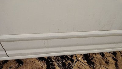 01-03 Hyundai Elantra Passenger Right Front Moulding From Door Trim Strip White