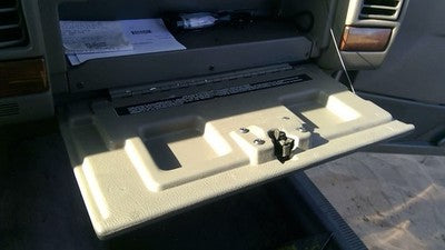 1994 Jeep Grand Cherokee Glove Box Assembly Complete Door With Latch Oem Brown