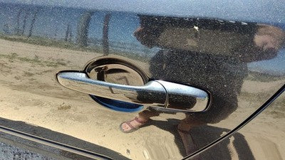 2004-2009 Mazda 3 Driver Left Rear Outside Door Handle Oem Back Black 16W