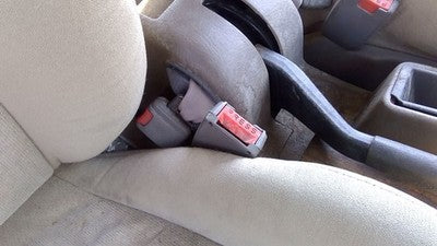 1993 Saturn Sw2 Passenger Right Front Seat Belt Buckle Receiver Oem Tan
