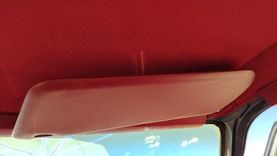 1983 Ford F150 Passenger Right Sun Visor Oem Red