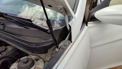 11-15 Hyundai Sonata Driver Left Hood Hinge Assembly Shimmering White Mica Wj