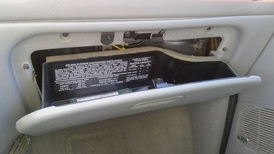 00 Chrysler Voyager Glove Box Assembly Complete Door With Latch Oem Gray 4882020