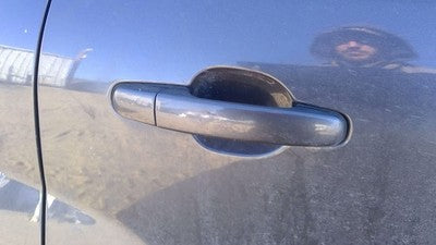 06-09 Torrent Passenger Right Rear Outside Door Handle Back Granite Gray 44U