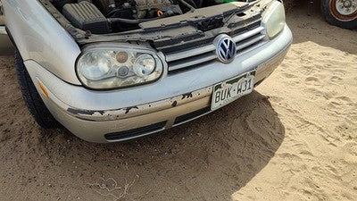 1999-2002 Vw Cabrio Convertible Front Bumper Cover Assembly Oem Silver