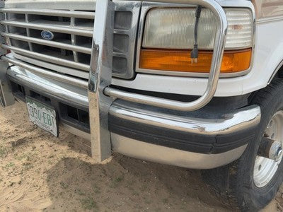 1993-1997 Ford F250 Front Bumper With Brackets Assembly Oem Ftf250